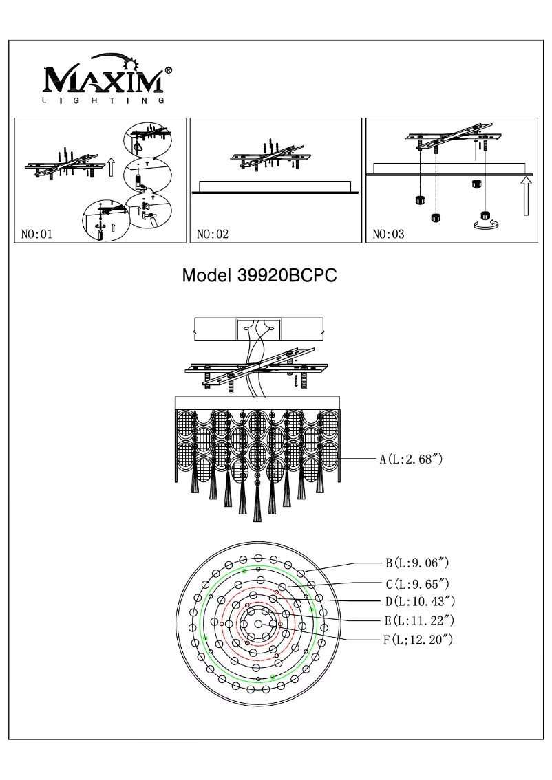 Página 1 del manual Manual de usuario Maxim Jewel 39920BCPC