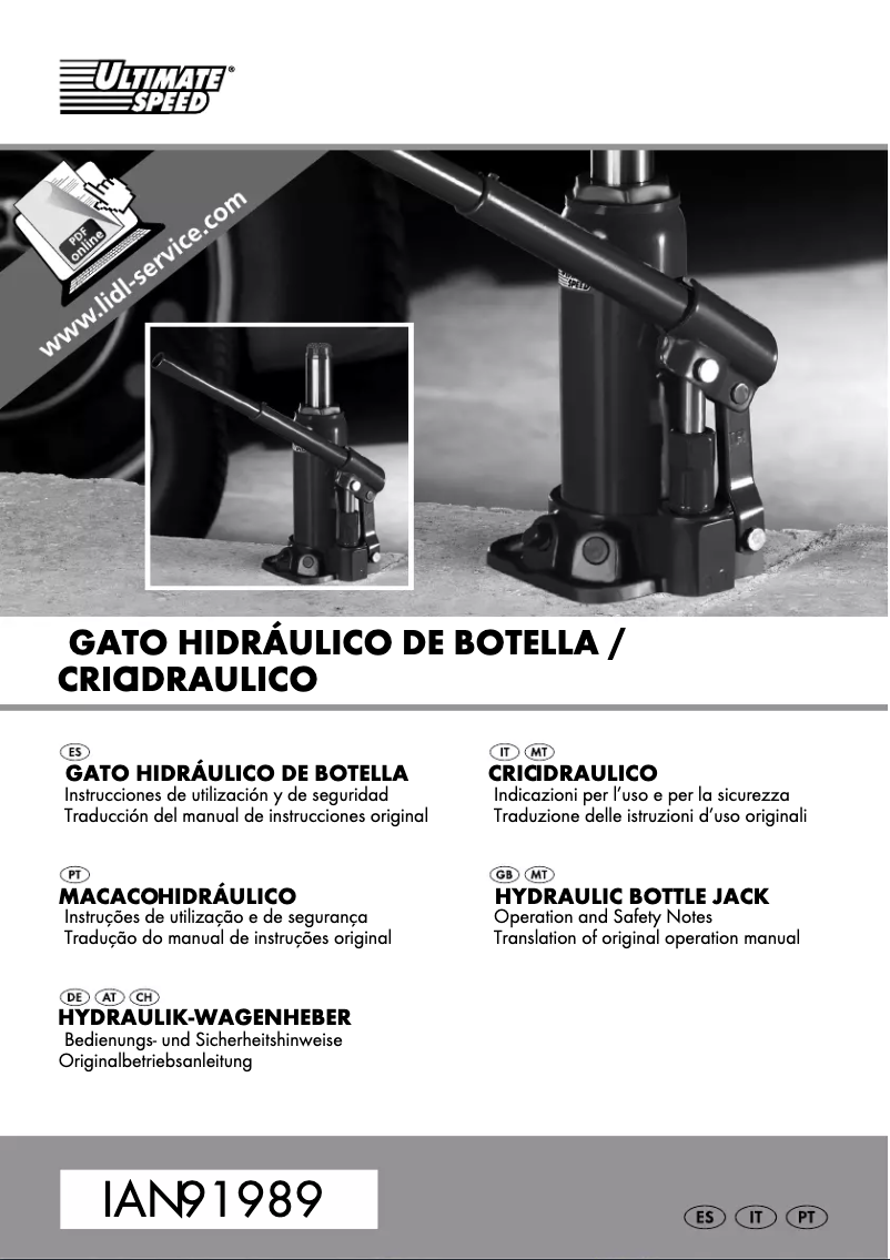 Image de la première page du manuel de l'appareil IAN 91989