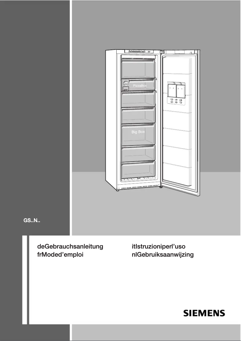 Page n°1 - Manuel utilisateur Siemens GS28NV22EX