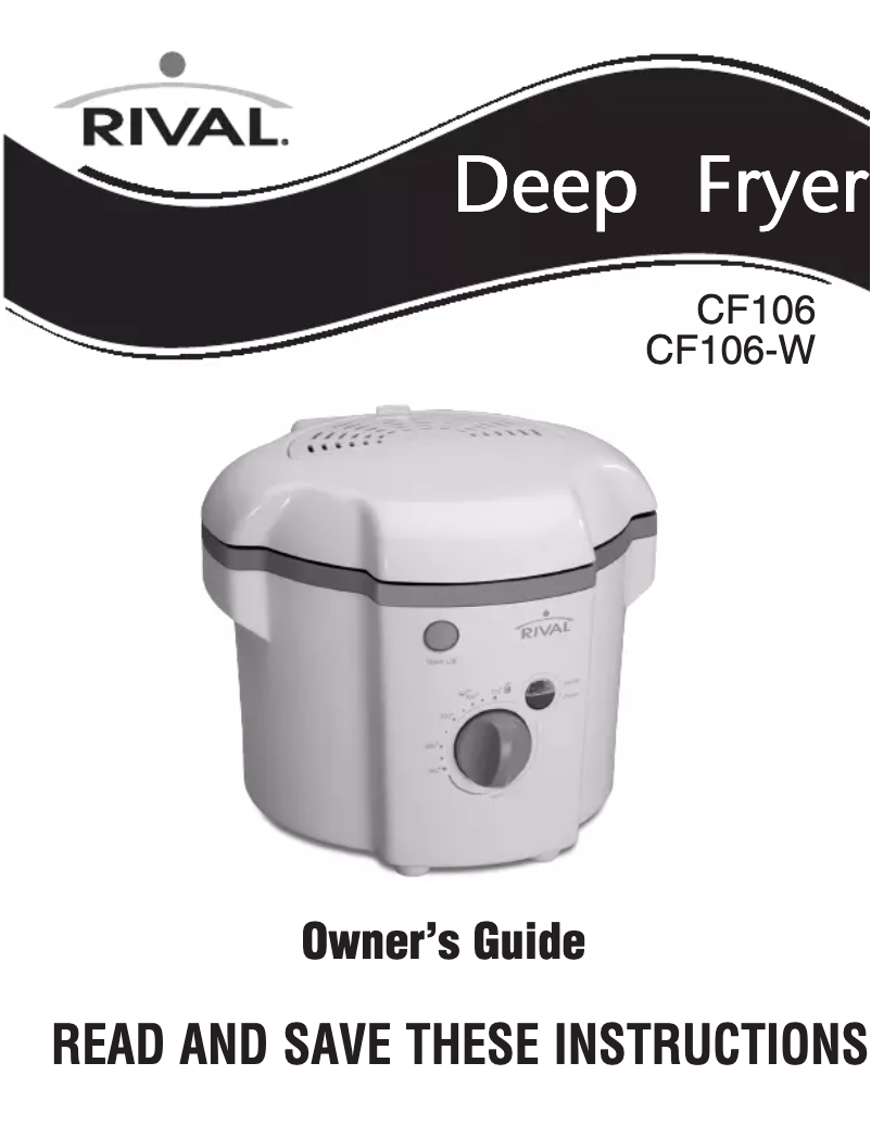 Page 1 de la notice Manuel utilisateur Rival CF106-W