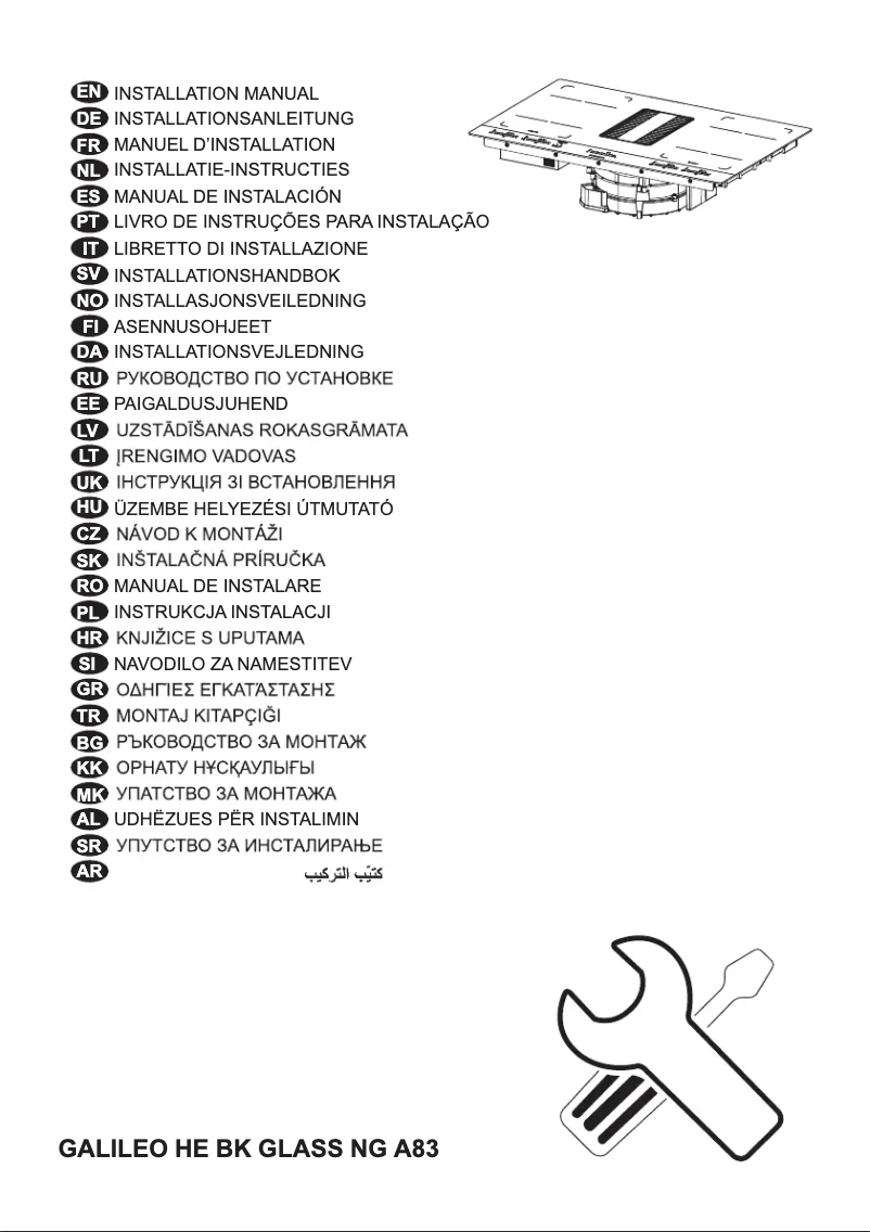 Image de la première page du manuel de l'appareil GALILEO HE BK glass NG A83