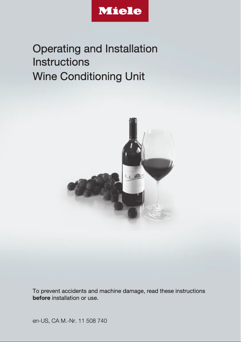 Page 1 de la notice Guide d'installation Miele KWT 2662 SFS