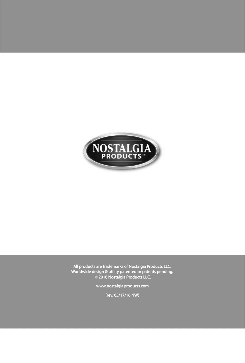 Page 1 de la notice Manuel utilisateur Nostalgia SP660SERIES