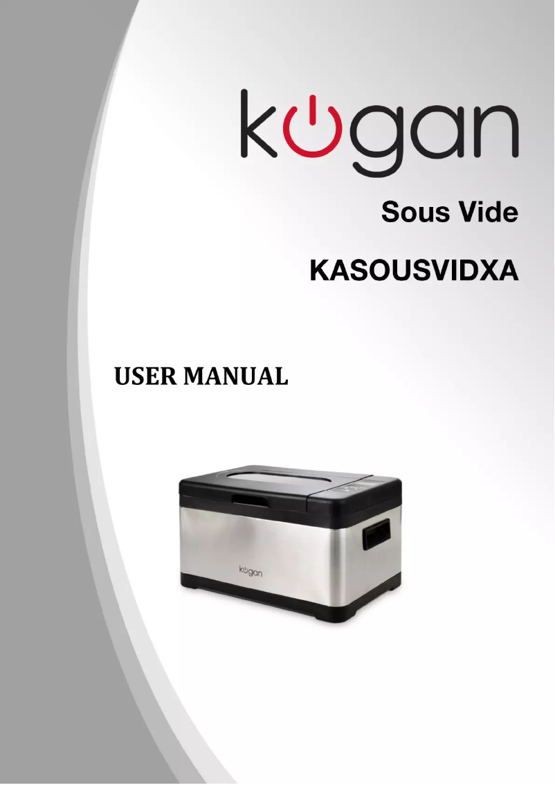 Page n°1 - Manuel utilisateur Kogan KASOUSVIDXA