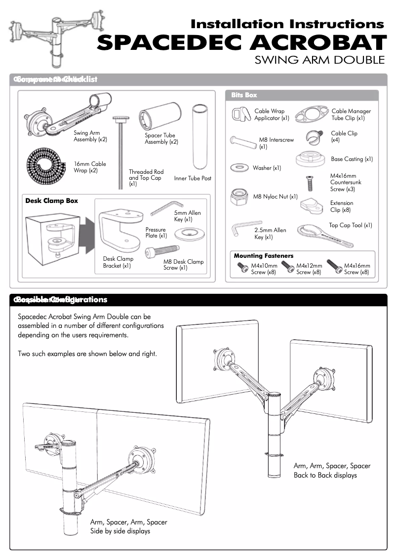 Image de la première page du manuel de l'appareil SD-SA-DK-DB-P