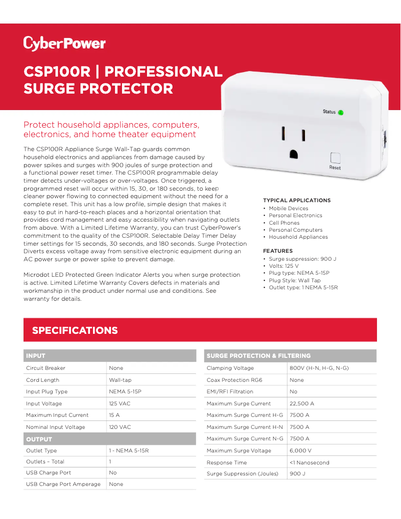 Image de la première page du manuel de l'appareil Professional CSP100R