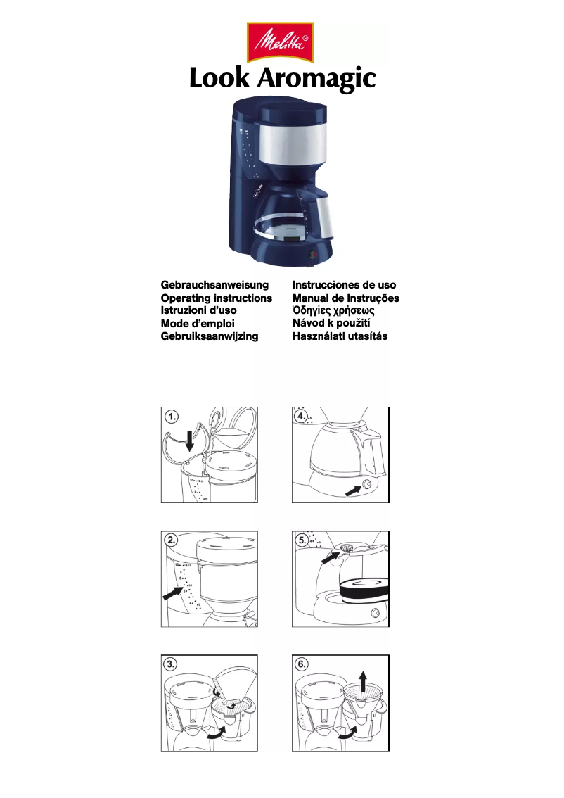 Page n°1 - Manuel utilisateur Melitta LOOK Aromagic M622