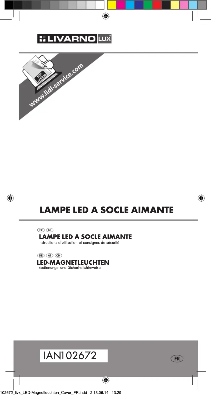 Page 1 de la notice Manuel utilisateur Livarno Lux 102672-14-01