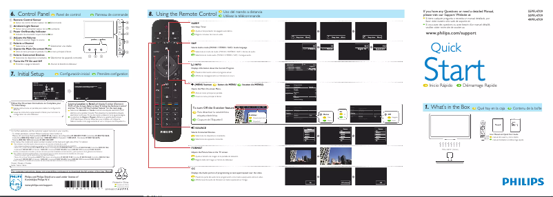 Imagen de la primera página del manual del dispositivo 49PFL4709