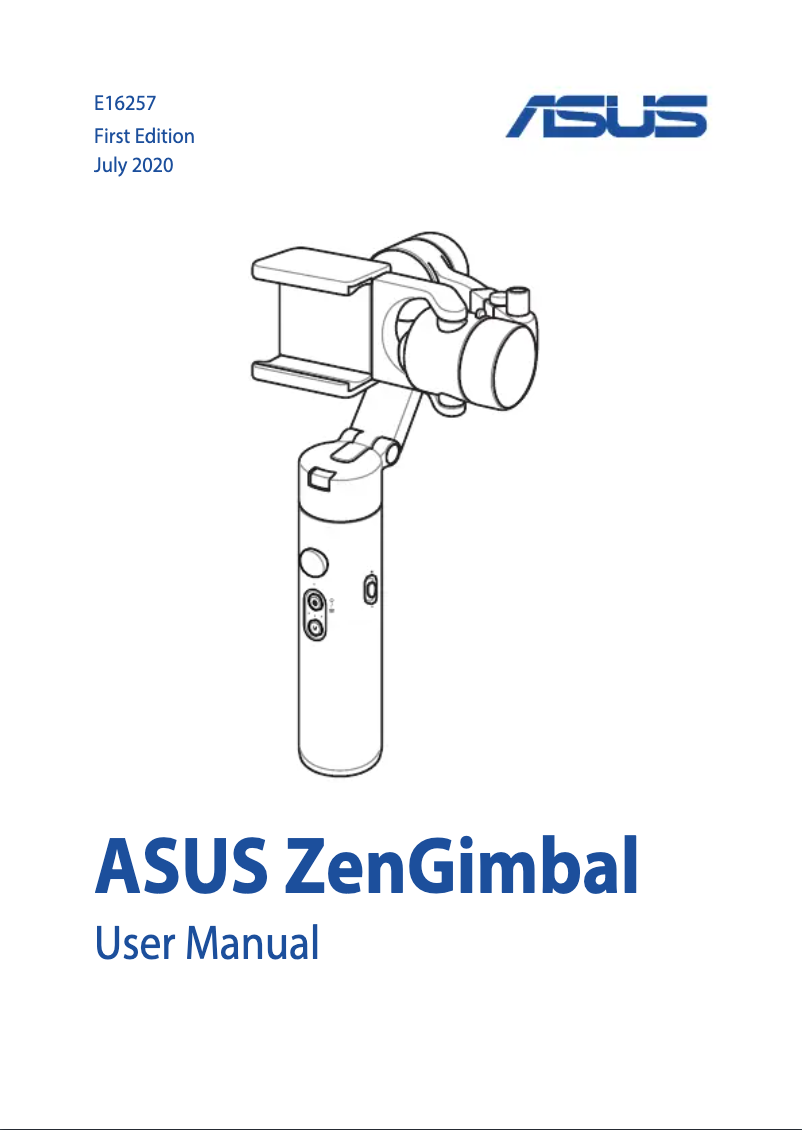 Page 1 de la notice Manuel utilisateur Asus ZenGimbal