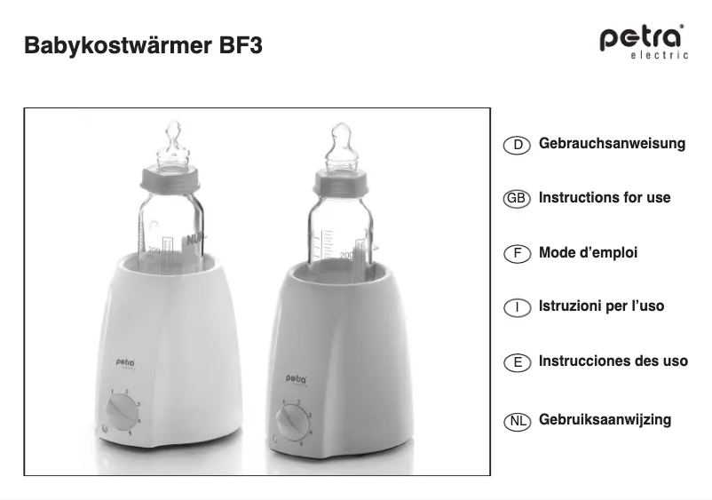 Página 1 del manual Manual de usuario Petra Electric BF3