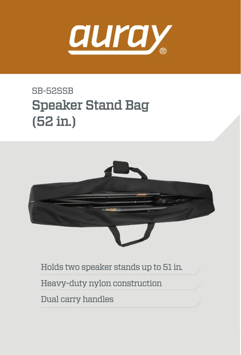 Página 1 del manual Manual de usuario Auray SB-52SSB
