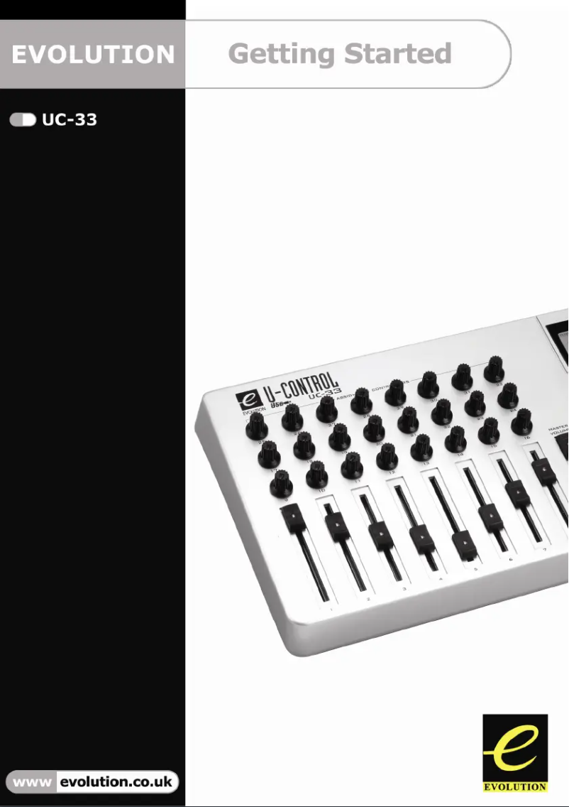 Page 1 de la notice Manuel utilisateur M-Audio UC-33