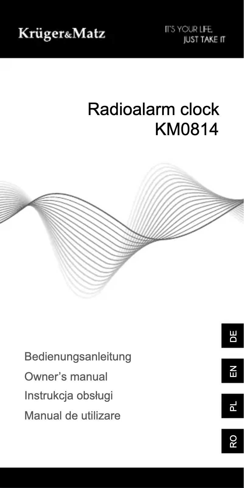 Page 1 de la notice Manuel utilisateur Krüger&Matz KM 814