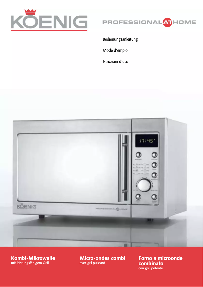 Page n°1 - Manuel utilisateur Koenig B01170