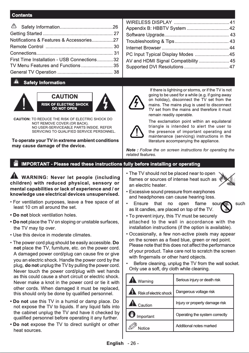 Page n°1 - Manuel utilisateur Telefunken D42F275X3C