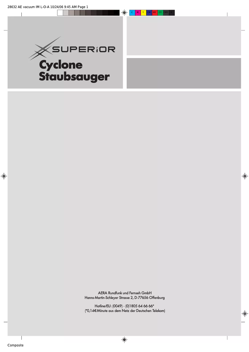 Page n°1 - Manuel utilisateur Superior CH830A
