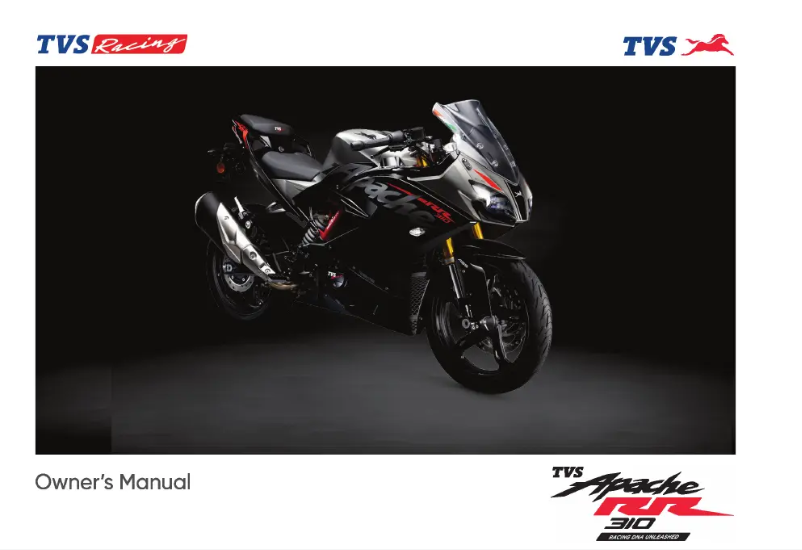 Page n°1 - Manuel utilisateur TVS Apache RR 310 BTO