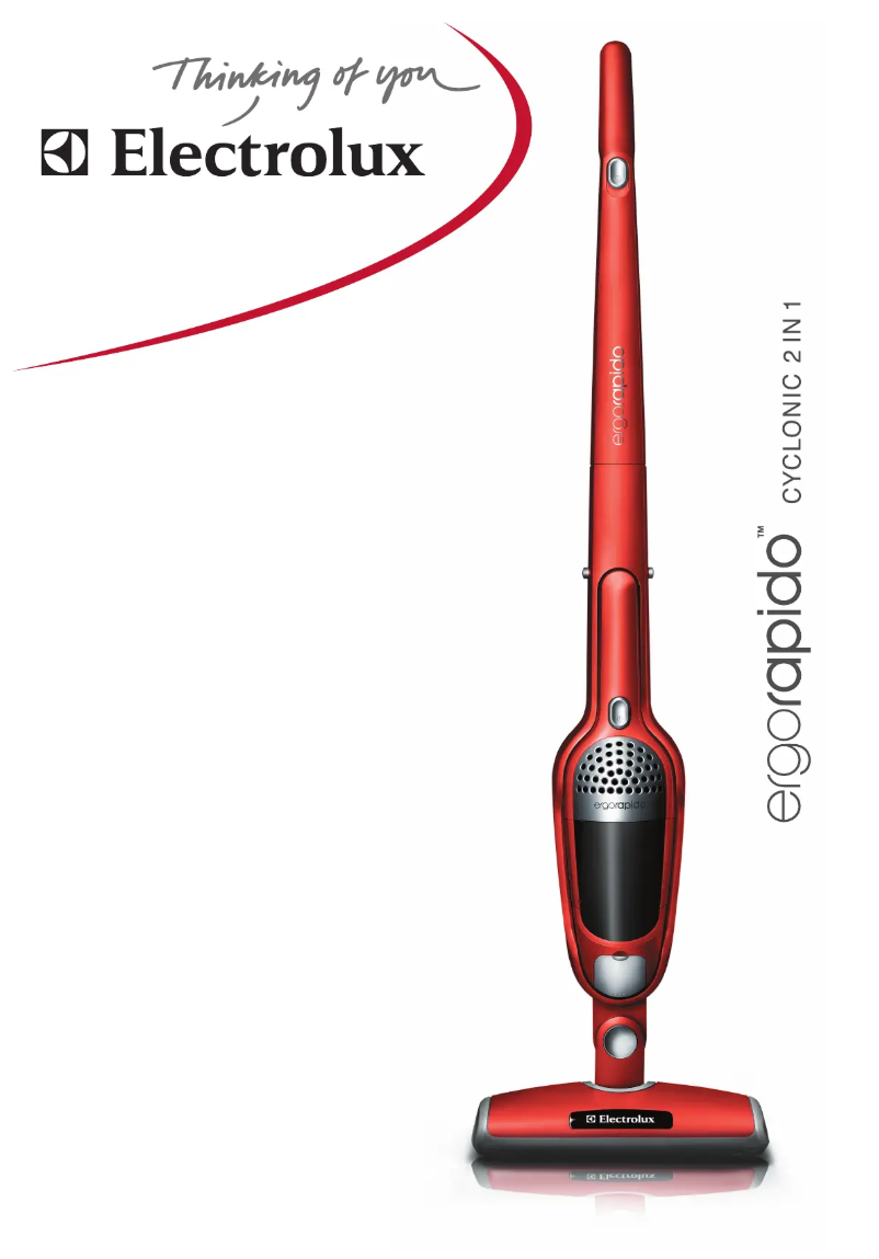 Page 1 de la notice Manuel utilisateur Electrolux ErgoRapido ZB271W