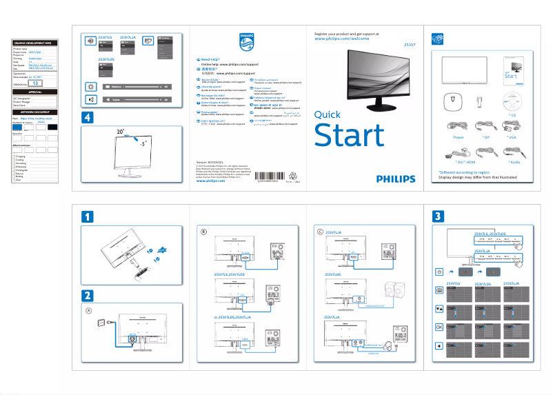 Image de la première page du manuel de l'appareil 253V7LJAB