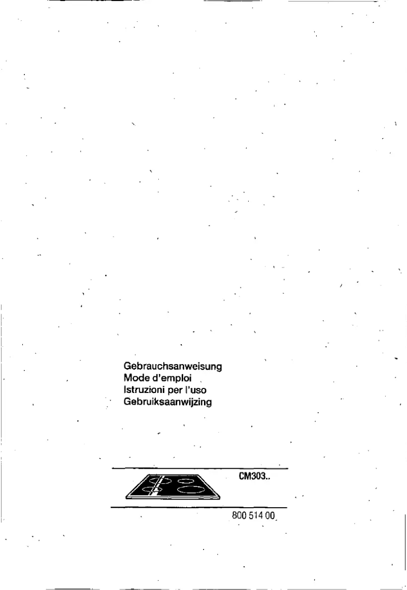 Image de la première page du manuel de l'appareil CM30340
