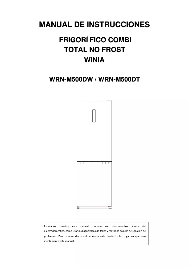 Image de la première page du manuel de l'appareil WRN-M500DW
