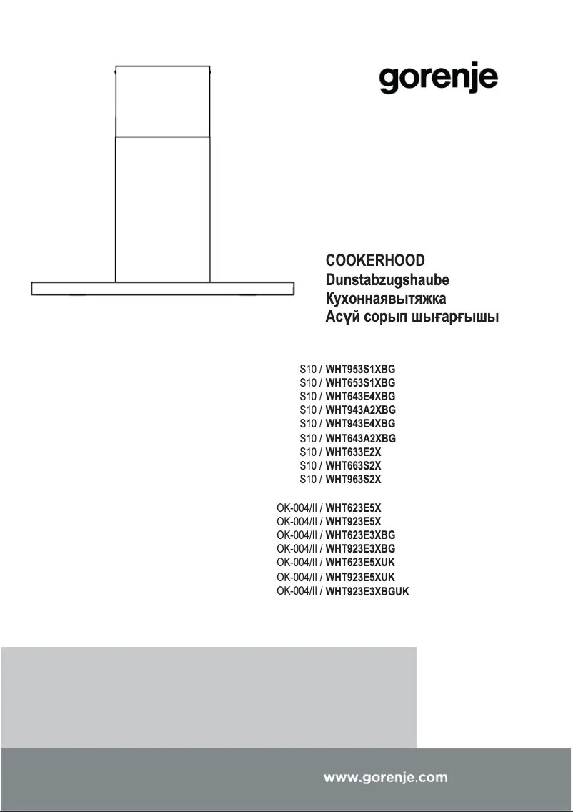 Page n°1 - Manuel utilisateur Gorenje WHT923E3XBG