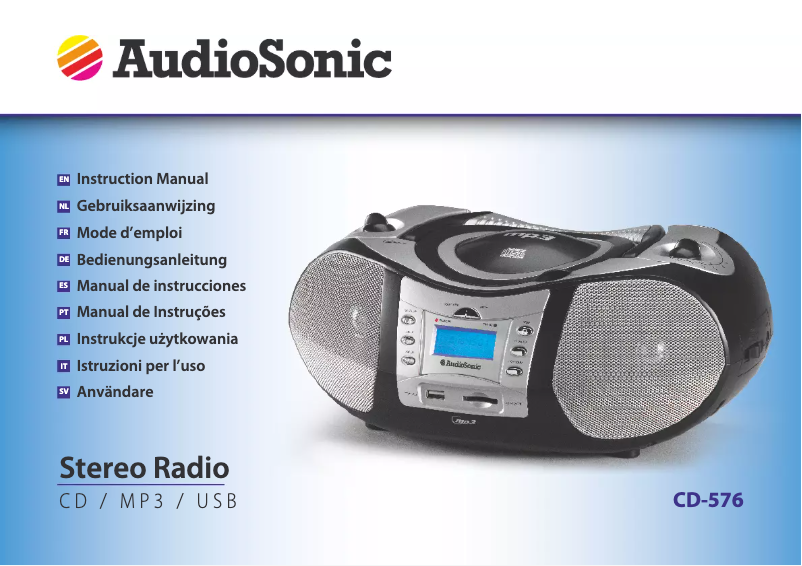 Página 1 del manual Manual de usuario AudioSonic CD-576