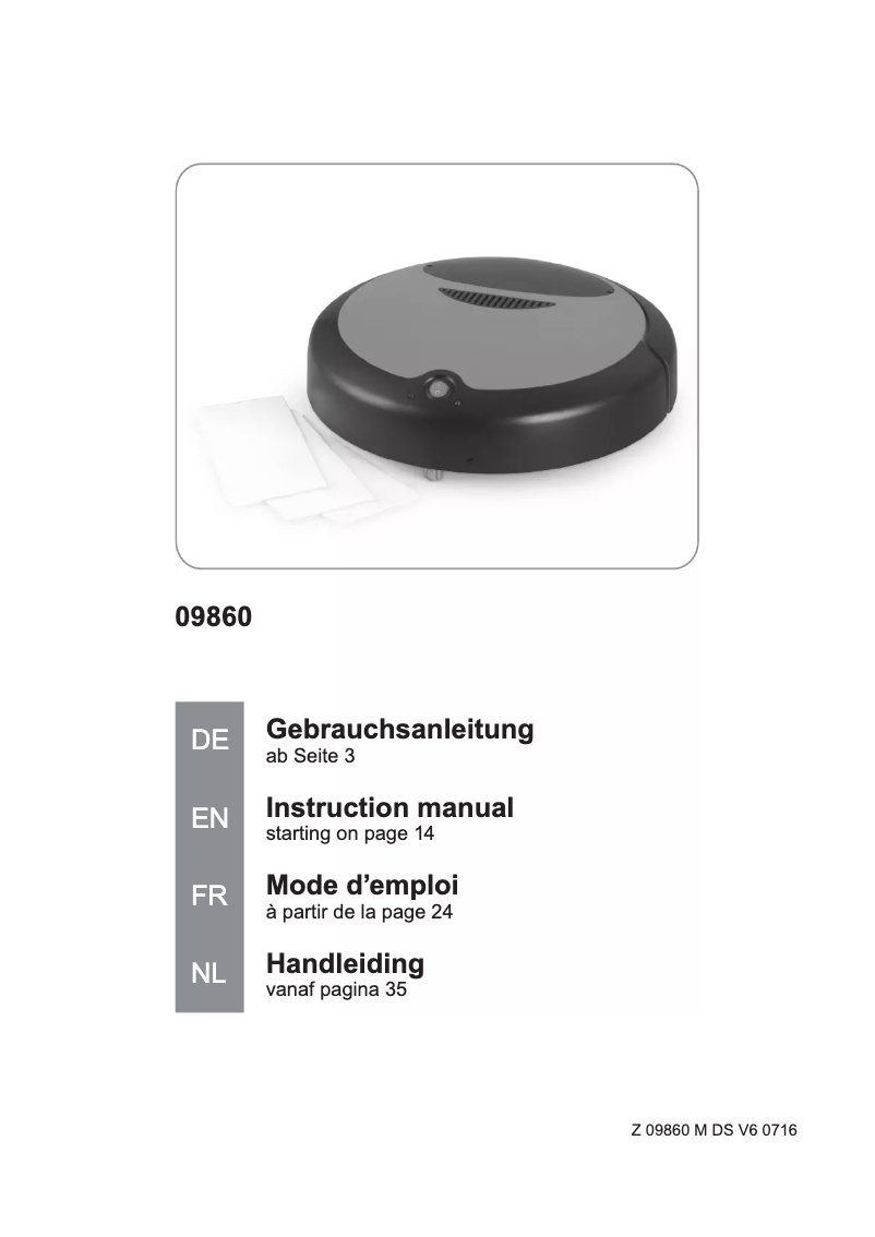 Página 1 del manual Manual de usuario Cleanmaxx Z 09860