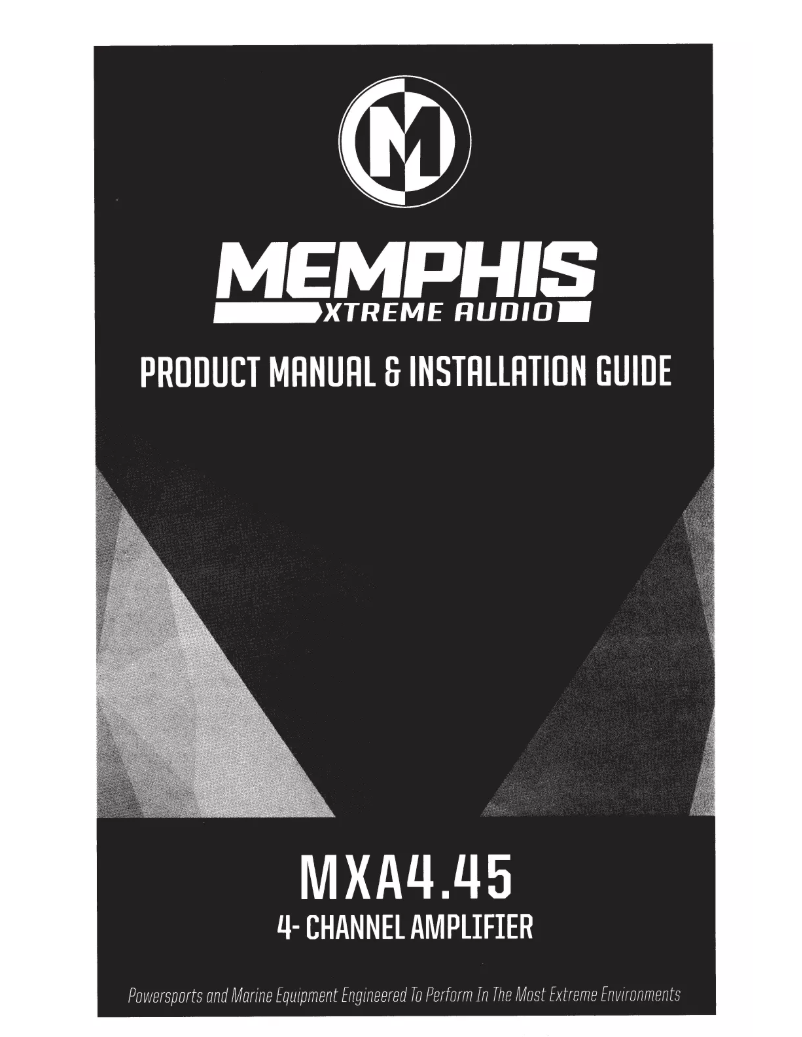 Page n°1 - Manuel utilisateur Memphis Audio MXA4.45