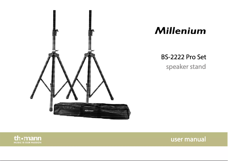 Page 1 de la notice Manuel utilisateur Millenium BS-2222
