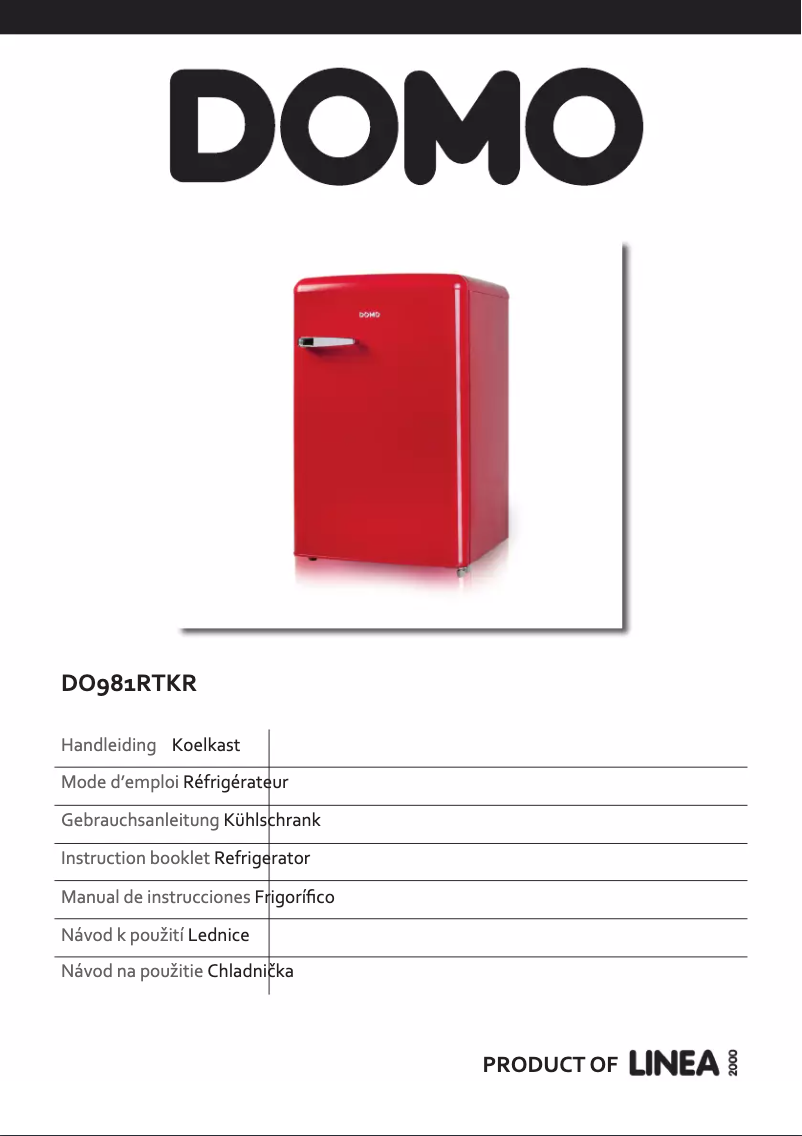 Page 1 de la notice Manuel utilisateur Domo DO981RTKR