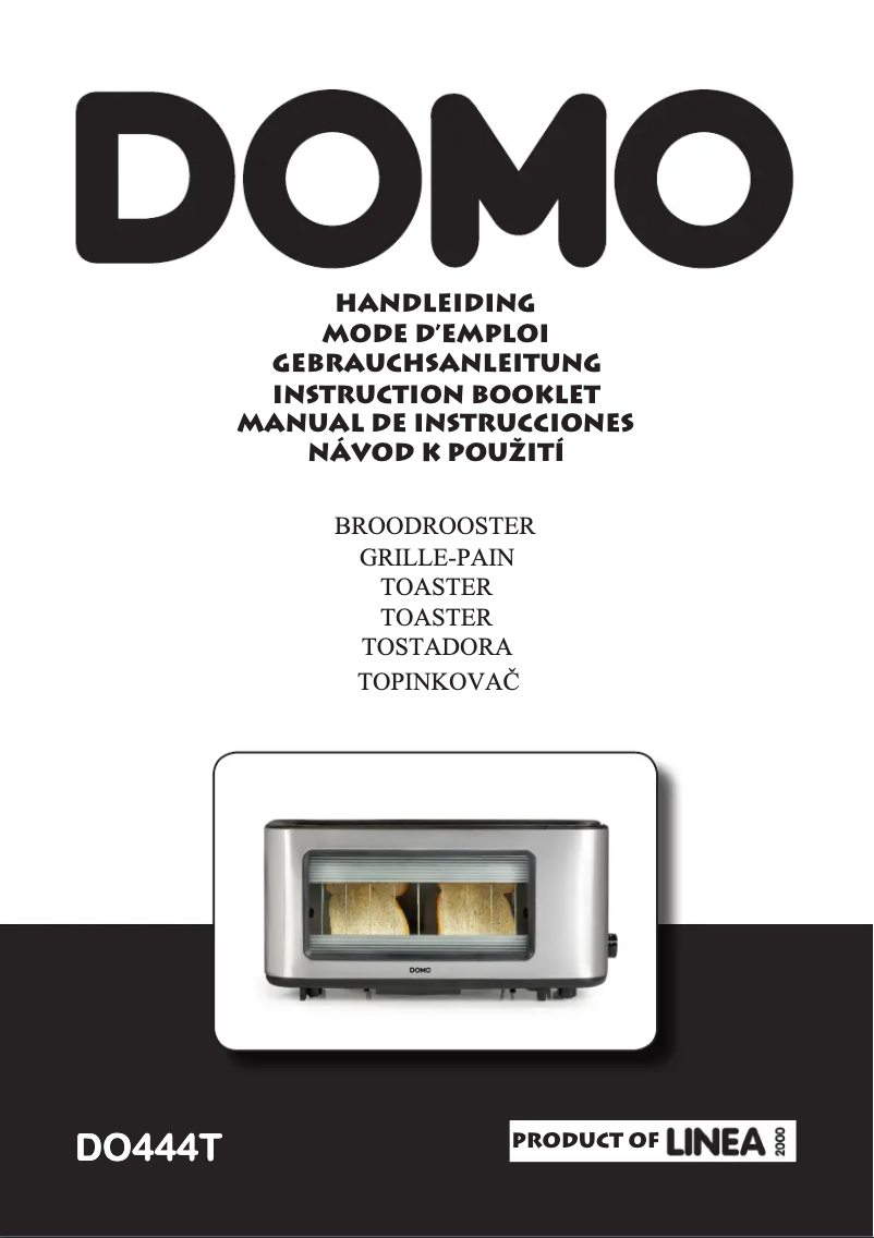 Image de la première page du manuel de l'appareil DO444T