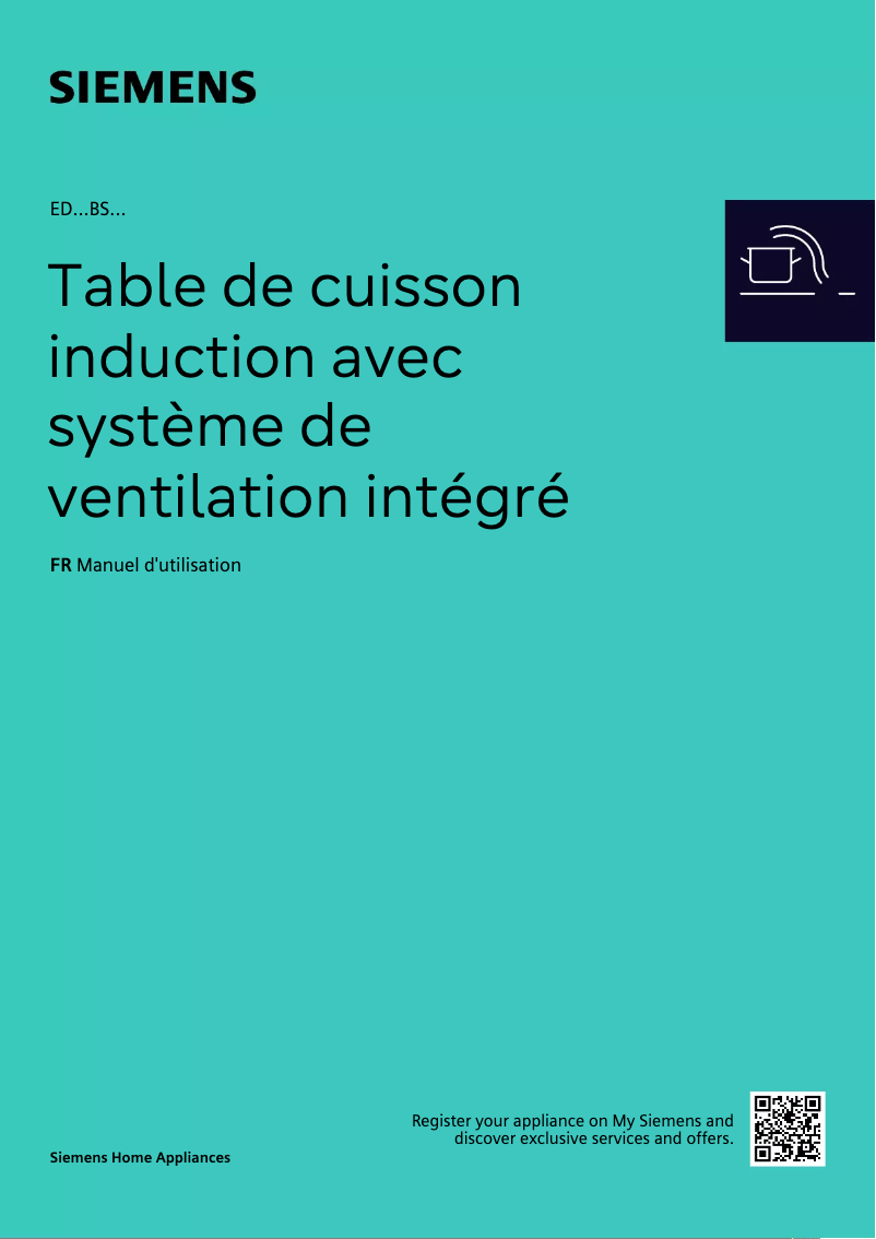 Page 1 de la notice Manuel utilisateur Siemens ED811BS16E