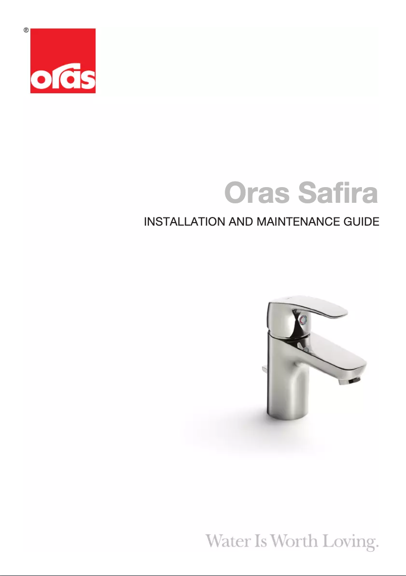 Page n°1 - Manuel utilisateur Oras Safira 1010