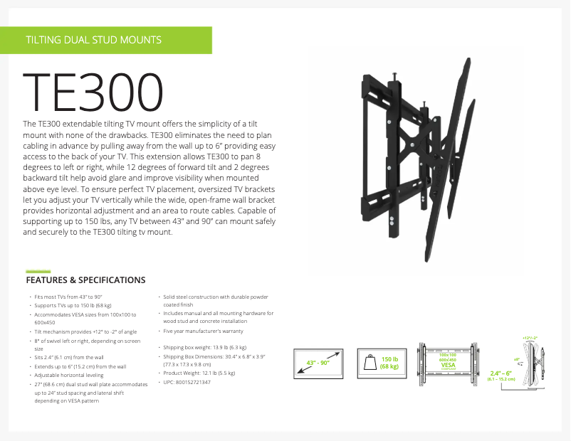 Image de la première page du manuel de l'appareil TE300