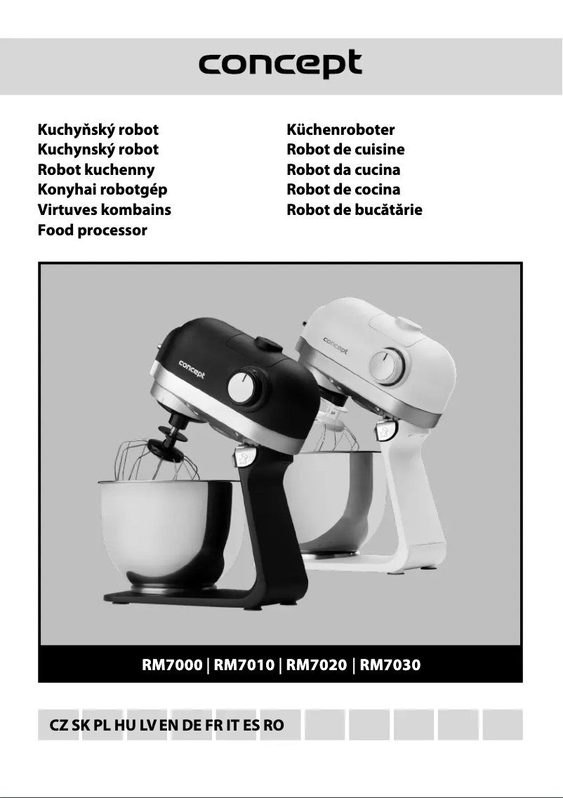 Image de la première page du manuel de l'appareil Element RM7020