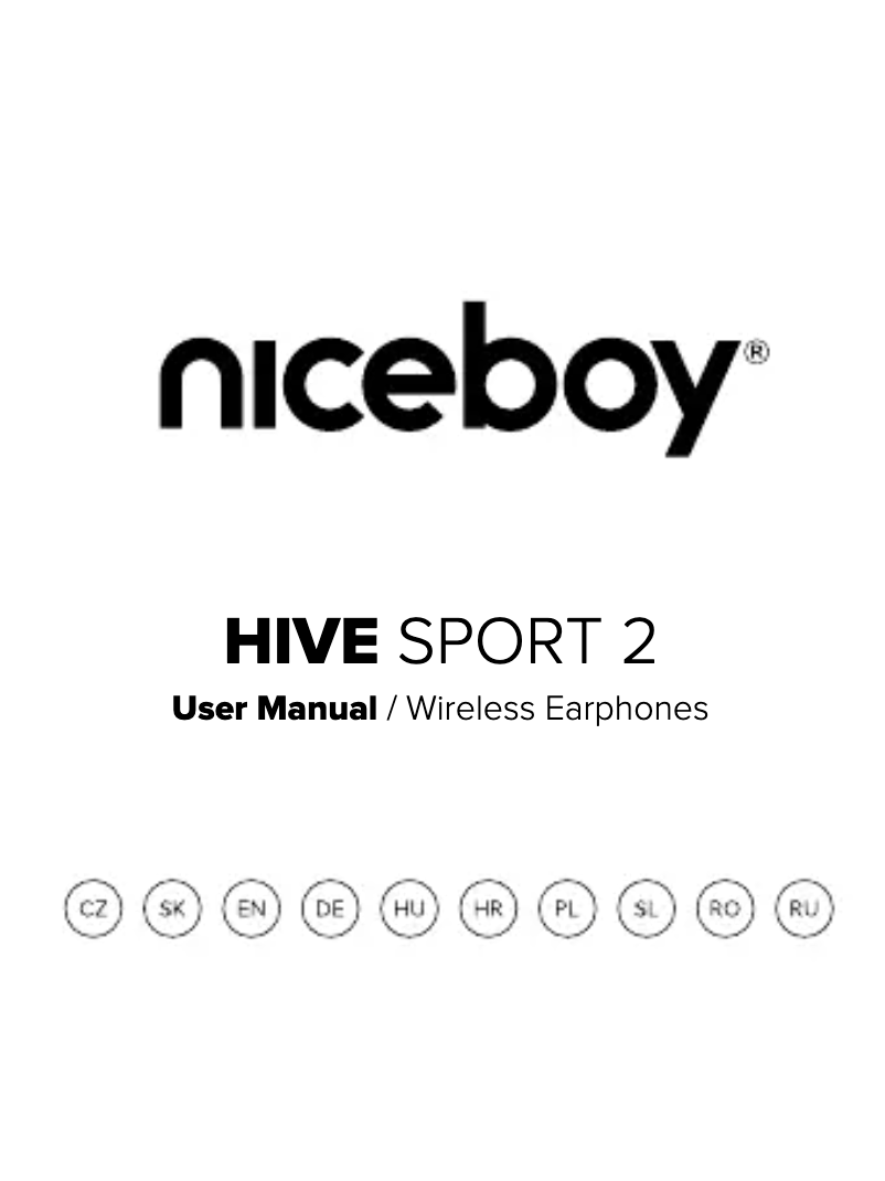 Image de la première page du manuel de l'appareil HIVE sport 2