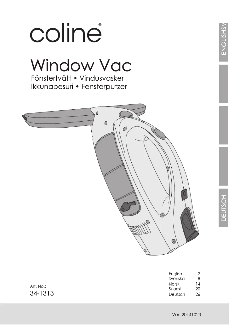 Page 1 de la notice Manuel utilisateur Coline 34-1313