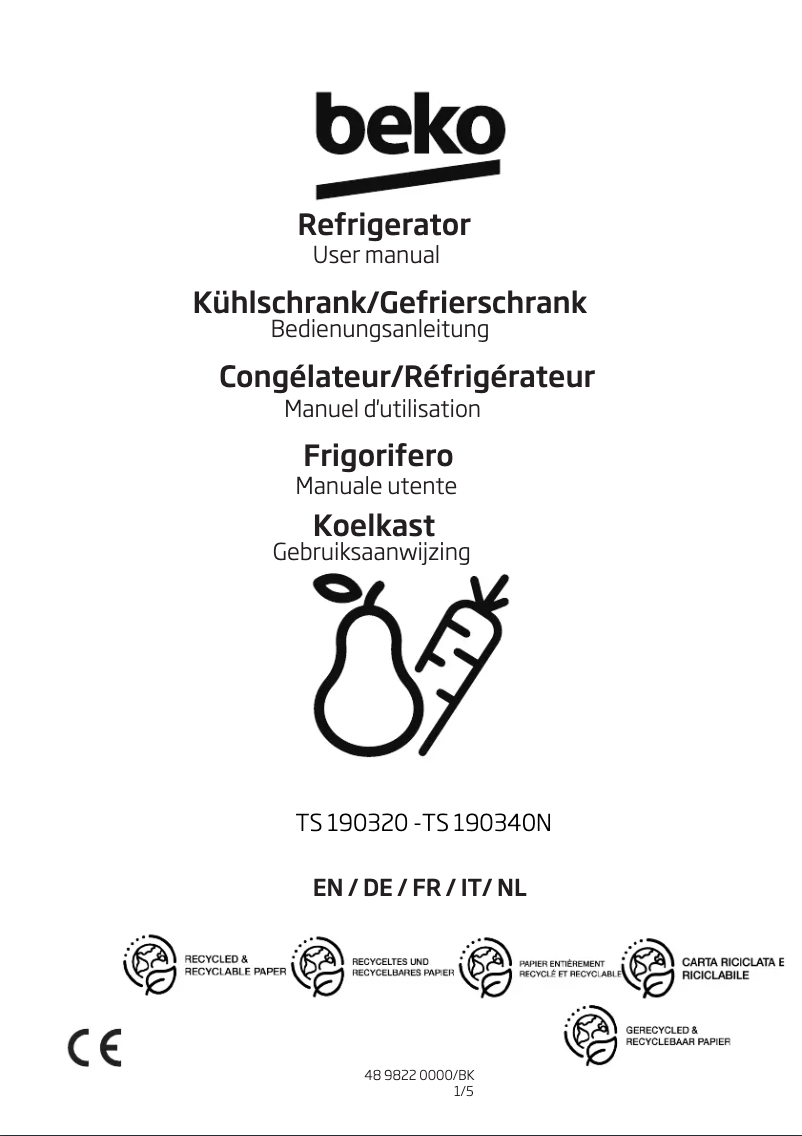 Image de la première page du manuel de l'appareil FS127340N