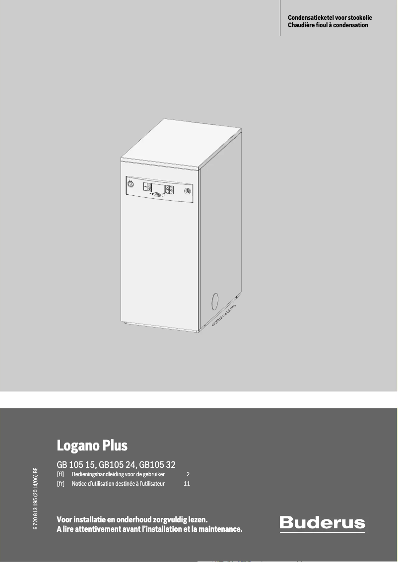 Image de la première page du manuel de l'appareil Logano Plus GB105