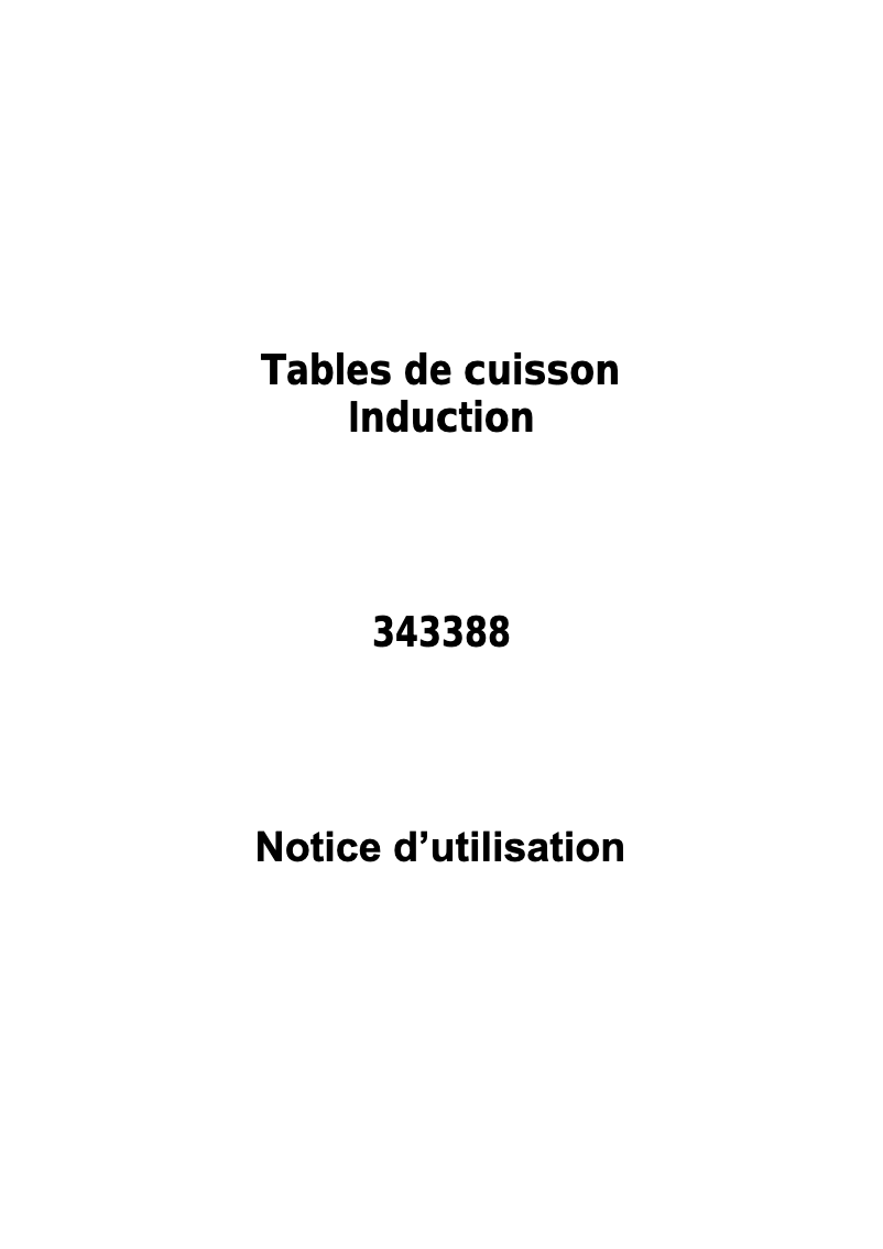 Page n°1 - Manuel utilisateur Brico Dépôt 343388