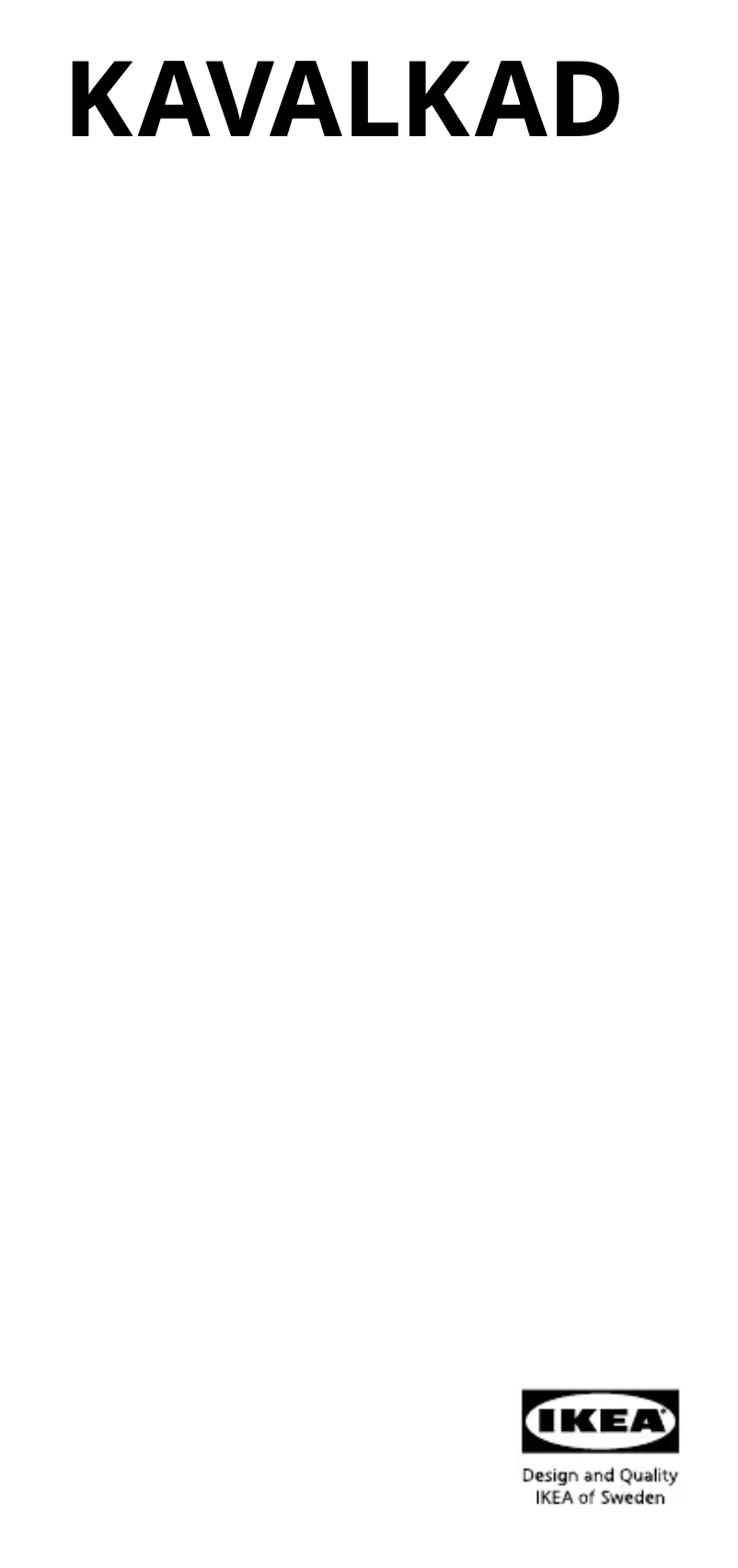 Image de la première page du manuel de l'appareil KAVALKAD 501.659.70