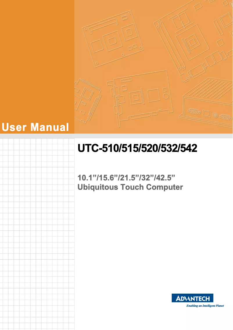 Page n°1 - Manuel utilisateur Advantech UTC-520