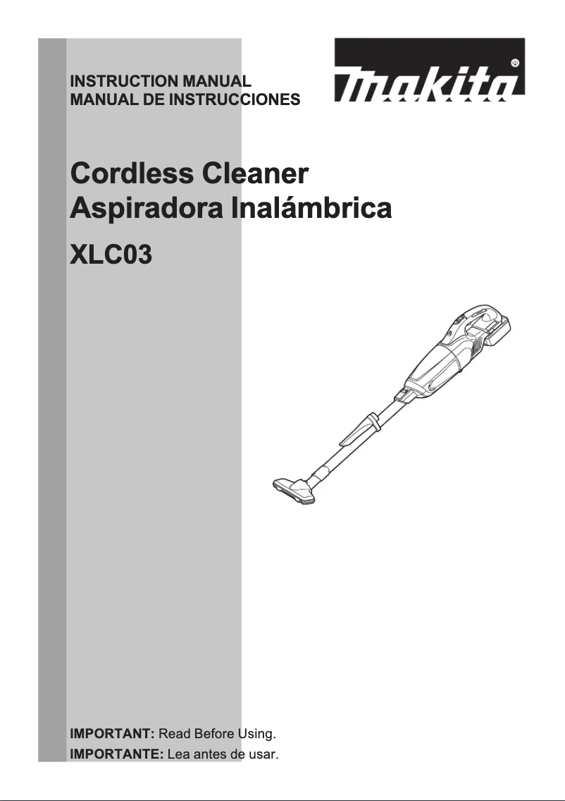 Page 1 de la notice Manuel utilisateur Makita XLC03