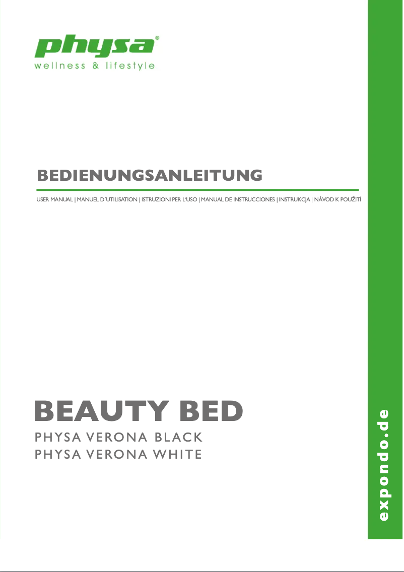 Image de la première page du manuel de l'appareil Verona