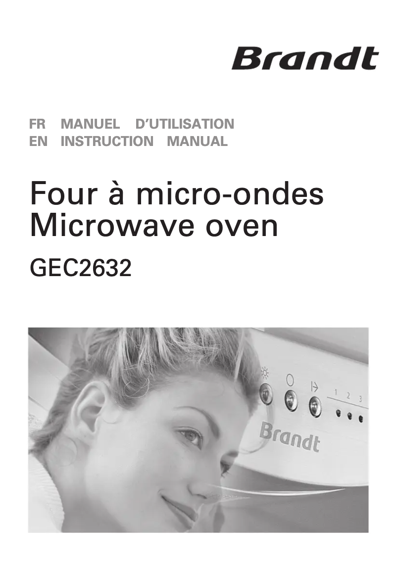 Page 1 of the manual User Manual Brandt GEC2632