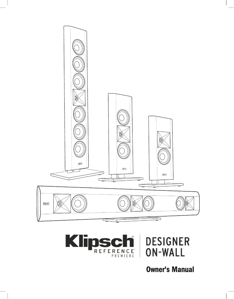 Page n°1 - Mode d'emploi Klipsch RP-140D