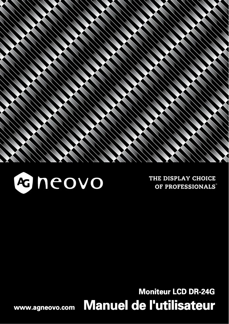 Page 1 de la notice Manuel utilisateur AG Neovo DR-24G