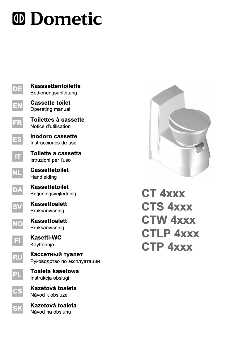 Page n°1 - Manuel utilisateur Dometic CTLP 4110